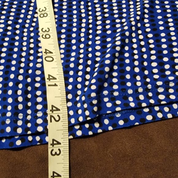 Blue Petite dress with white dots - Picture 7 of 7